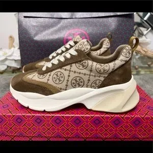 ★Tory Burch★T Monogram★Good Luck Trainer★スニーカー T Monogram Good Luck Trainer: Women's Designer Sneakers